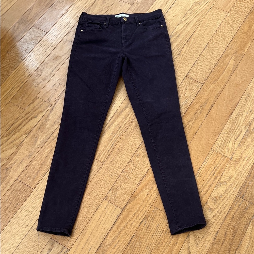 GAP True Skinny Jeans 27 Long in Eggplant Plum Color 4 Long Excellent Condition
